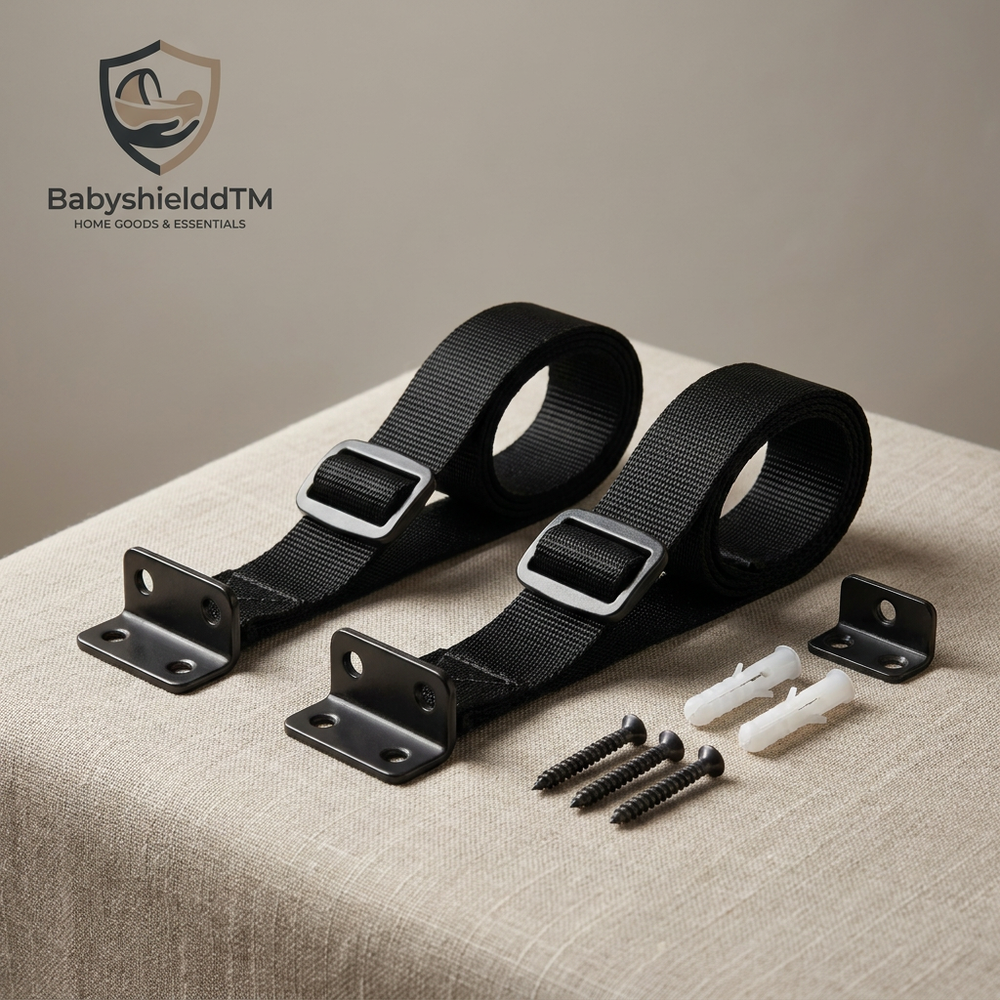Babyshieldd™ Furniture Anti-Tip Anchor Strap Set